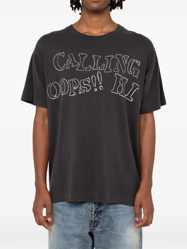 KAMIYA Calling グラフィック Tシャツ | ブラック | FARFETCH JP