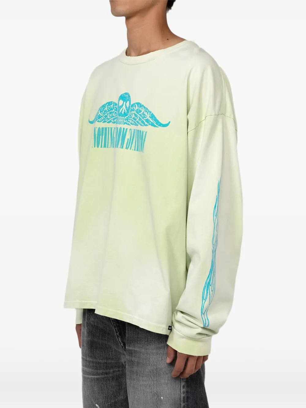 KAMIYA  skull-print long-sleeve sweatshirt | Sweatshirts | Image 2