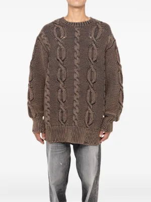 KAMIYA 【カミヤ】BORO COTTON KNIT PULLOVER KAMIYA（カミヤ）の「BORO Knit Sweater（ニット/セーター