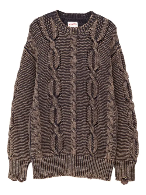 KAMIYA  cable knit sweater