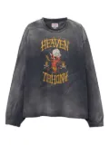 KAMIYA devil-print long-sleeve T-shirt - Grey