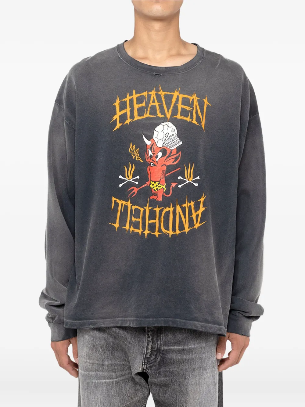 KAMIYA  devil-print long-sleeve T-shirt | T-Shirts | Image 2