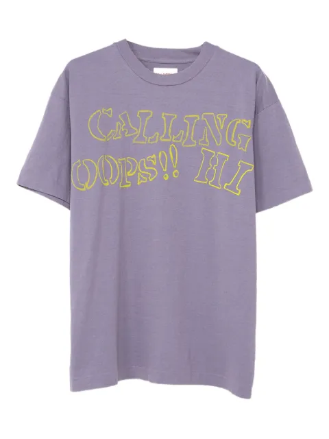 KAMIYA  graphic-print cotton T-shirt