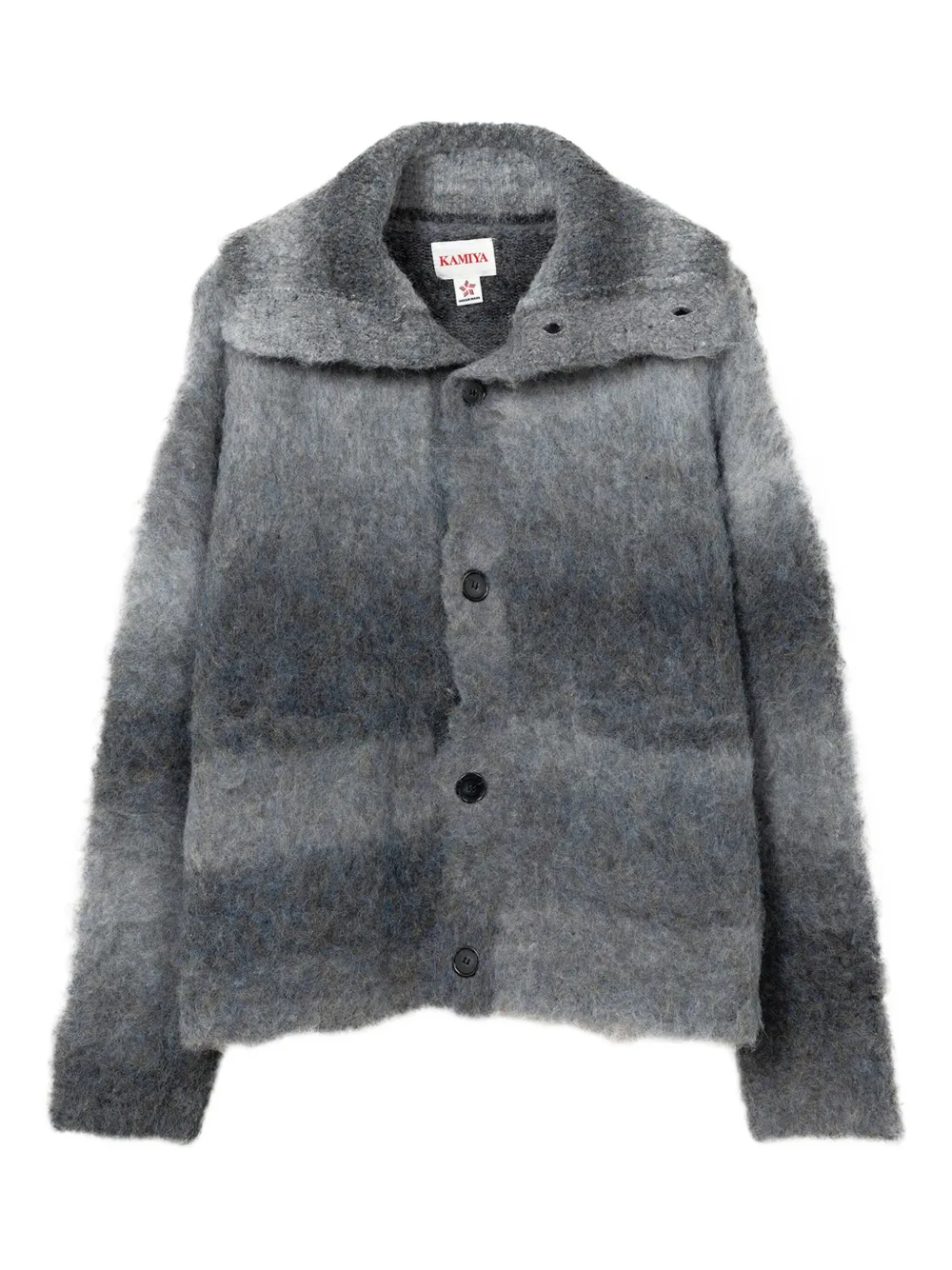 KAMIYA  sailor-collar cardigan | Black | Image 1