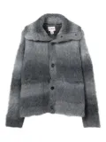 KAMIYA sailor-collar cardigan - Black
