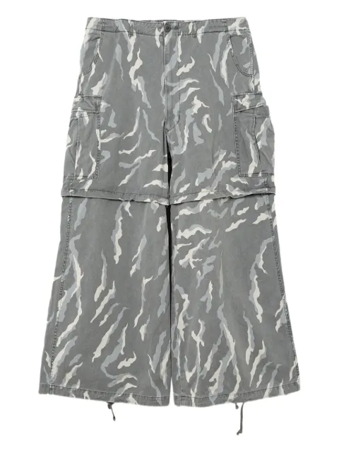 KAMIYA  camouflage-pattern cargo trousers