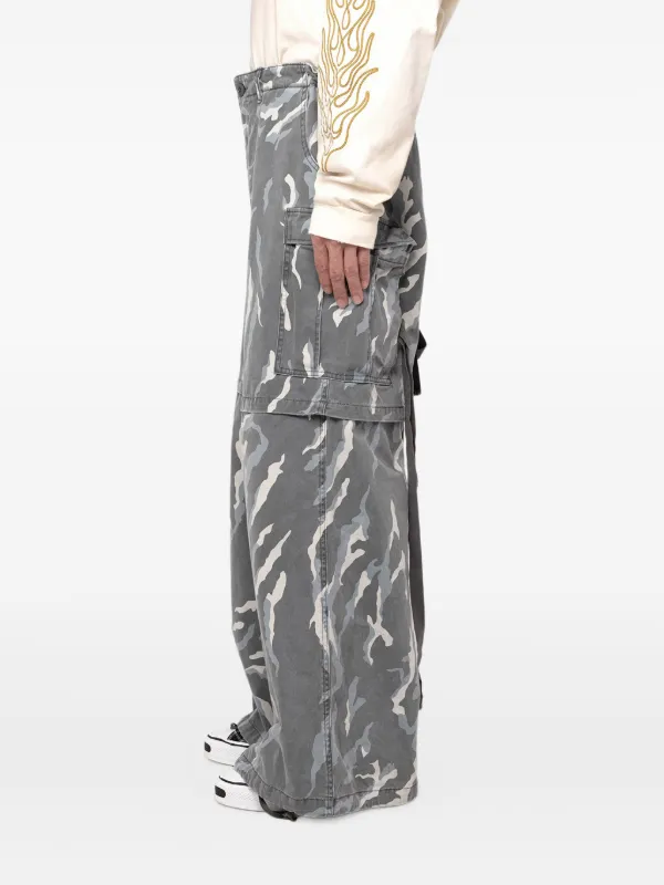 KAMIYA camouflage-pattern Cargo Trousers | Grey | FARFETCH PL