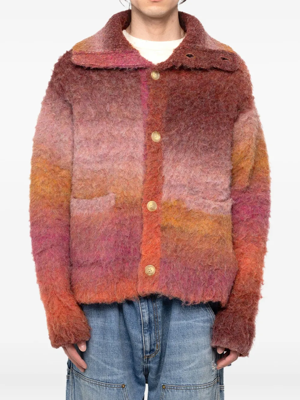 KAMIYA  sailor collar buttoned knitted cardigan | Cardigans | Image 2