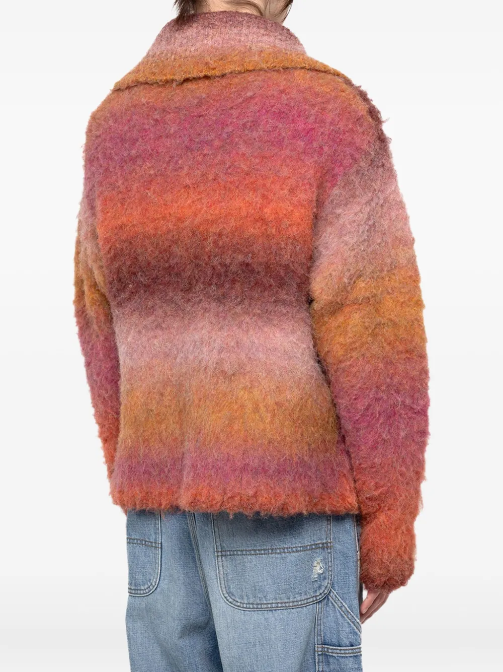 Kamiya Sailor Collar Buttoned Knitted Cardigan In Multi