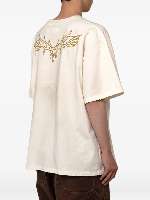 KAMIYA Rope heart-design T-shirt | White | FARFETCH ZA