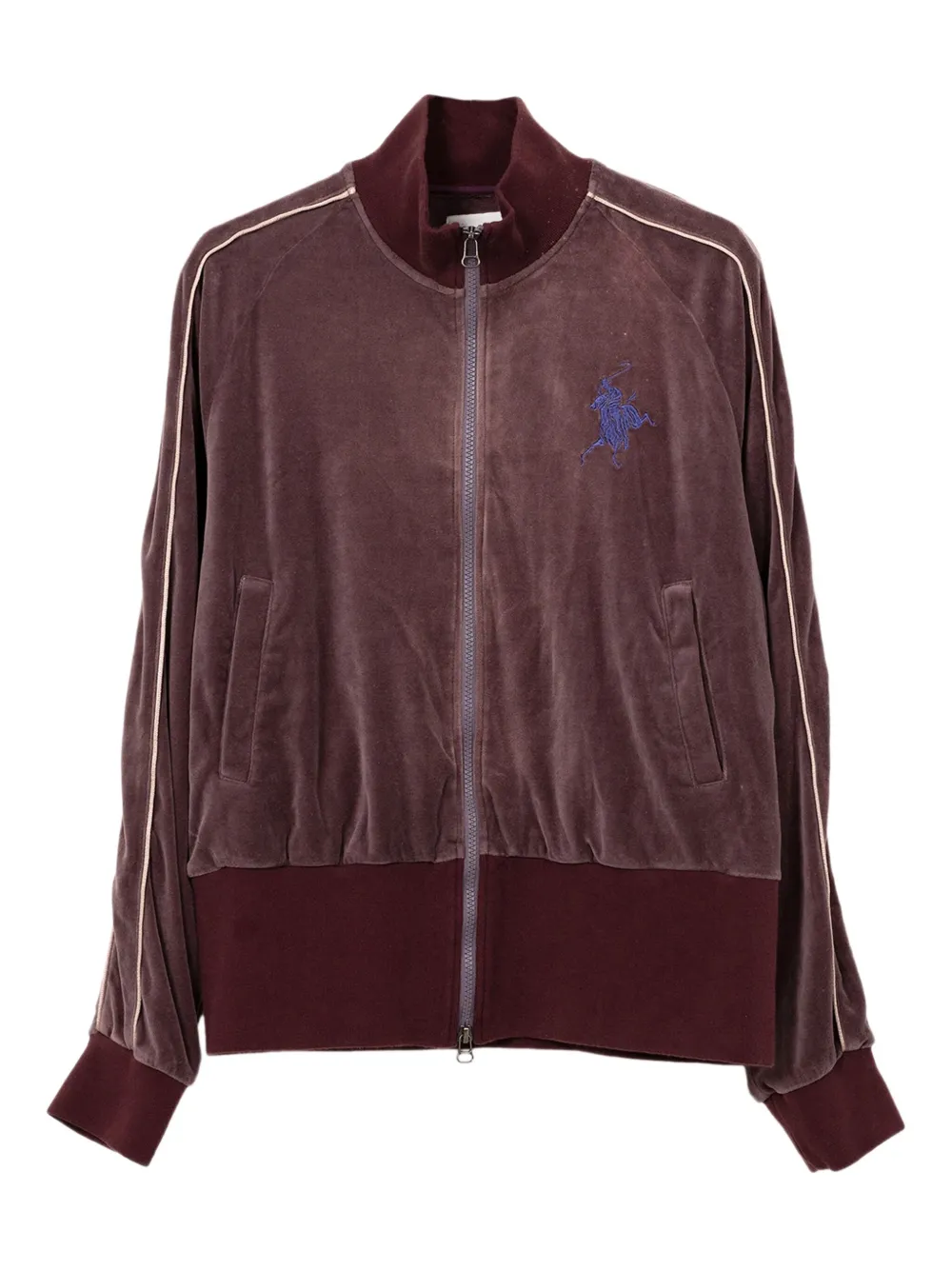 KAMIYA  embroidered-detail track jacket | Purple | Image 1