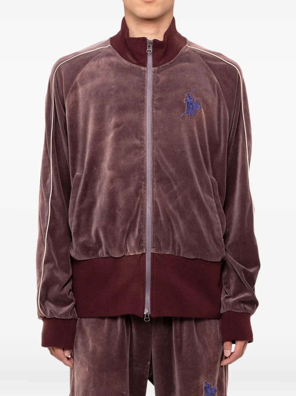 KAMIYA  embroidered-detail track jacket | Bomber Jackets | Image 2