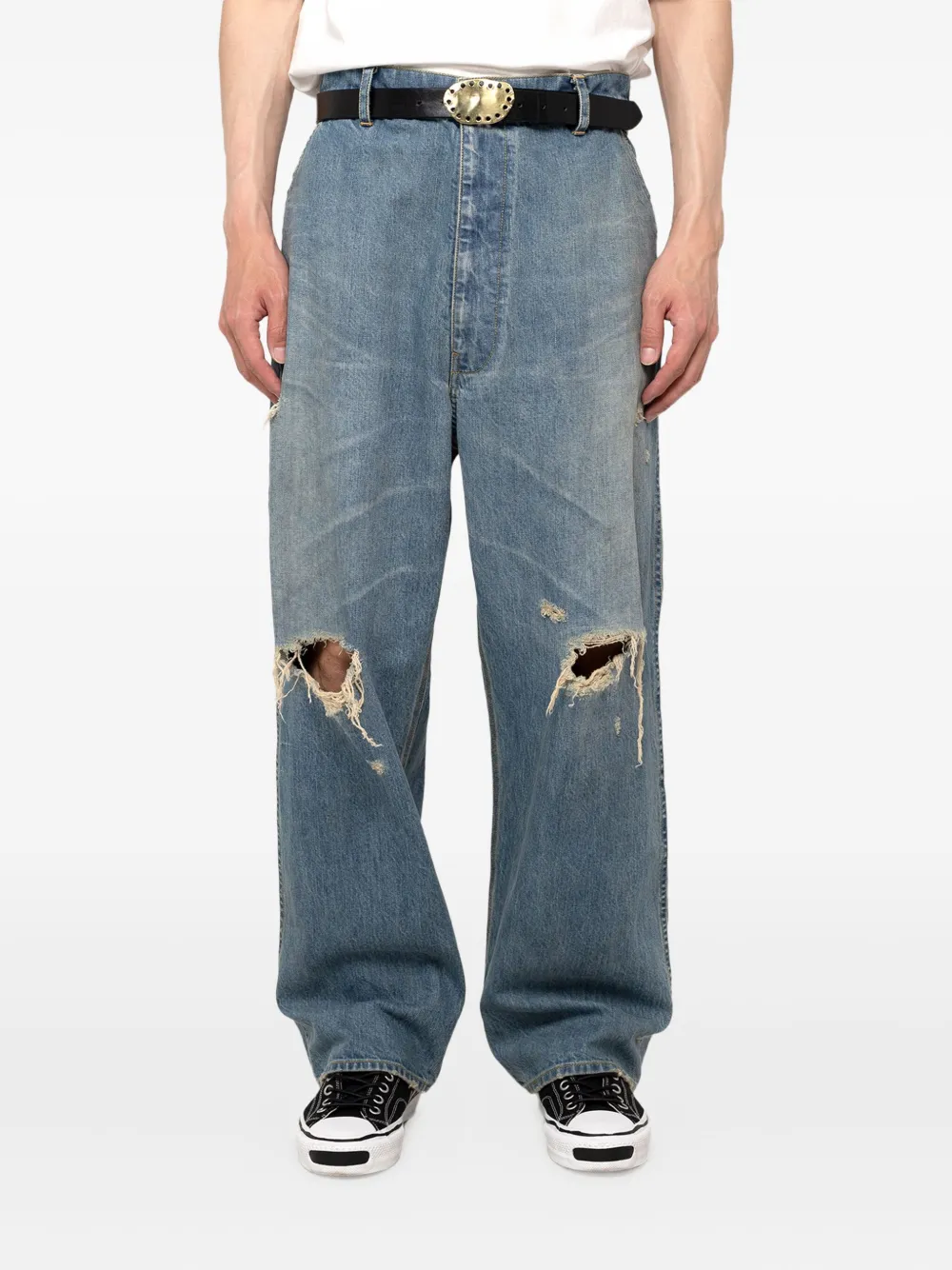 KAMIYA  distressed ripped trousers | Relaxed-Fit Jeans | Image 2