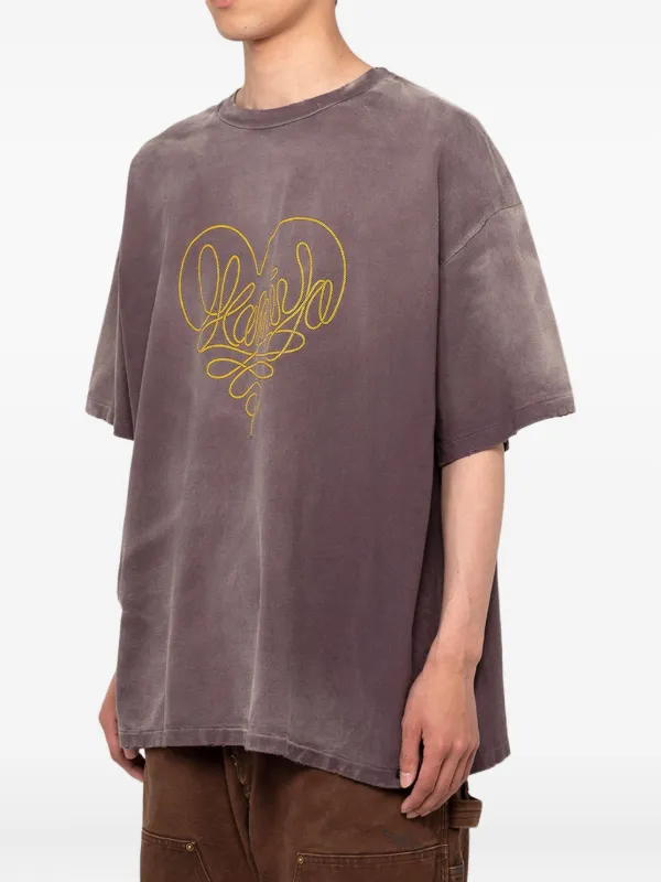 KAMIYA エンブロイダリー Tシャツ | ブラウン | FARFETCH JP