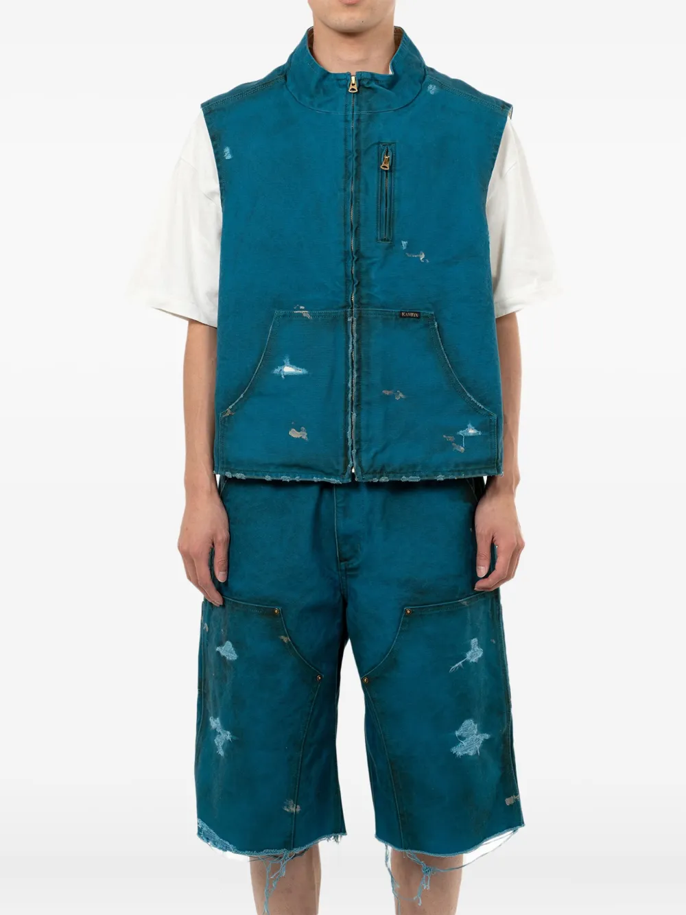 KAMIYA  Distressed-Weste mit Reißverschluss | Tops & Tanktops | Image 2