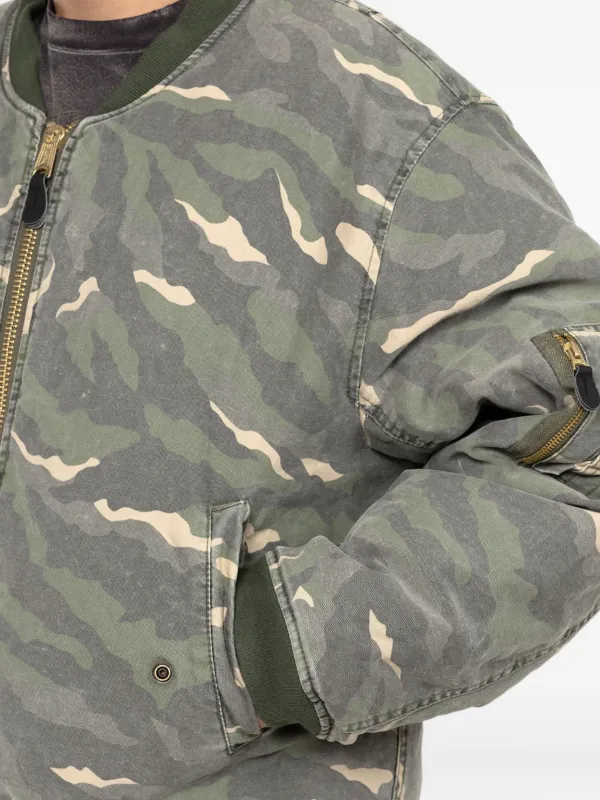 KAMIYA Camouflage MA-1 Bomber Jacket | Green | FARFETCH