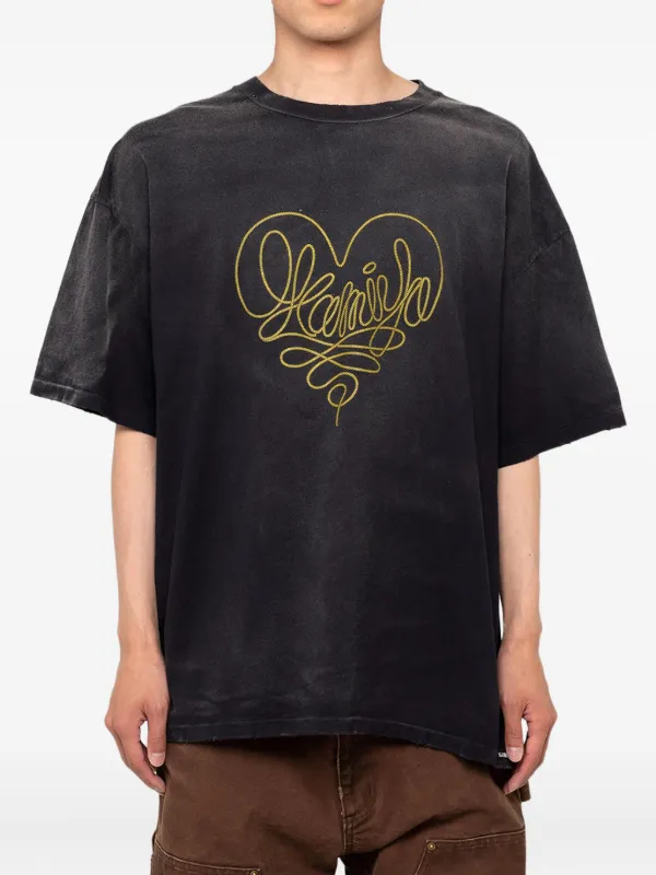KAMIYA “KMY-ROSE” Distressed T-shirt KAMIYA（カミヤ） / “KMY-ROSE” Distressed T-shirt | 公式通販