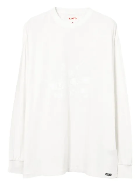 KAMIYA  Eagle-print long-sleeve T-shirt