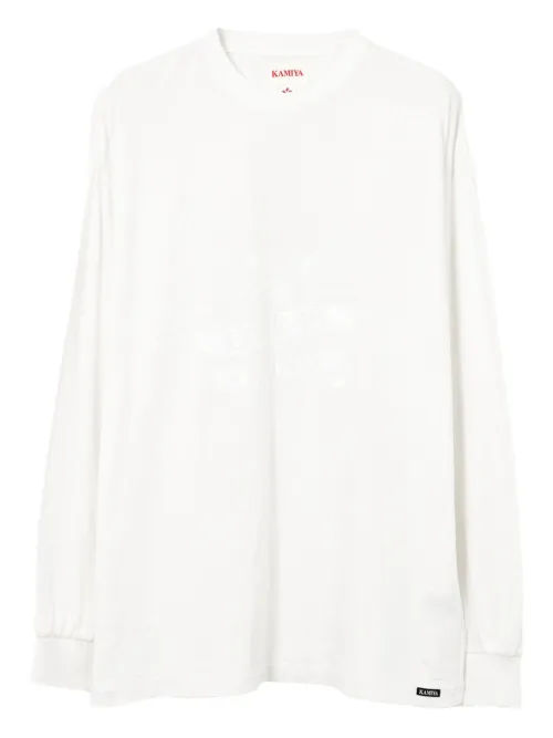 T-shirt imprimé à manches longues - KAMIYA - Modalova