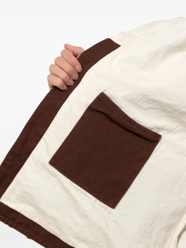 KAMIYA Boro Distressed zip-up Vest | Brown | FARFETCH