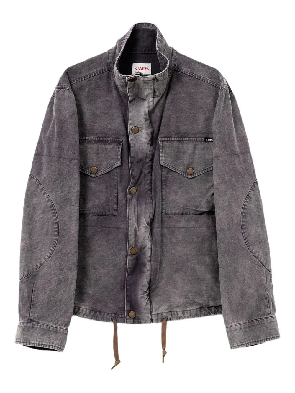 KAMIYA  flap-pocket denim jacket | Grey | Image 1