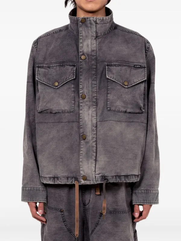 KAMIYA flap-pocket Denim Jacket | Grey | FARFETCH