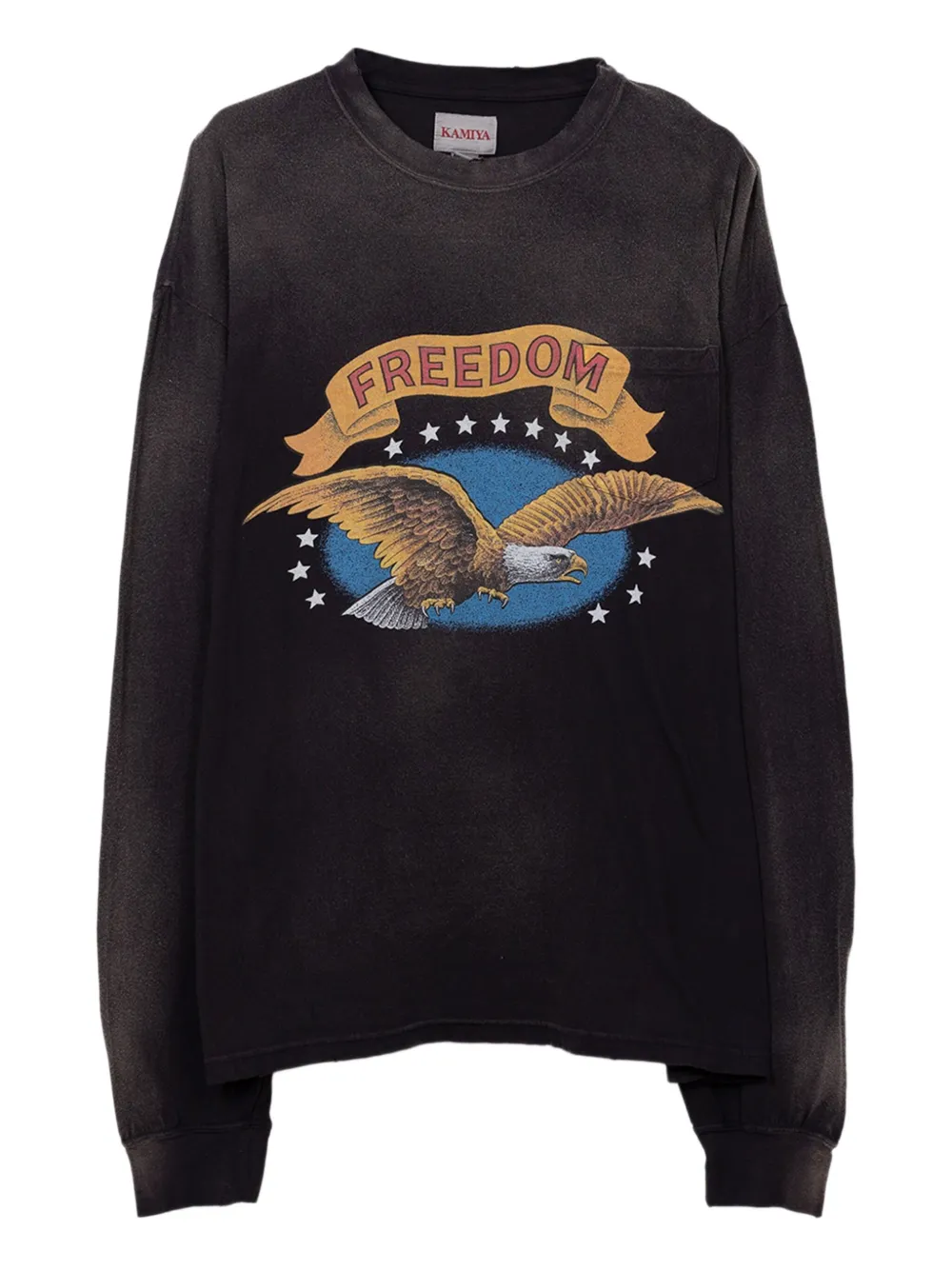 KAMIYA  sudadera con motivo gráfico de águila | negro | Image 1