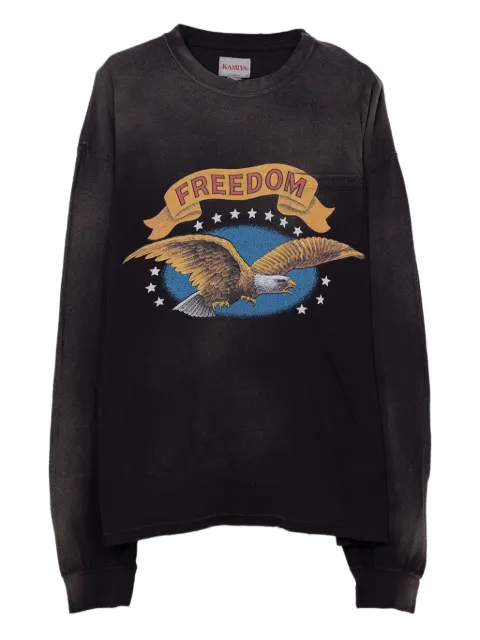 KAMIYA  sudadera con motivo gráfico de águila