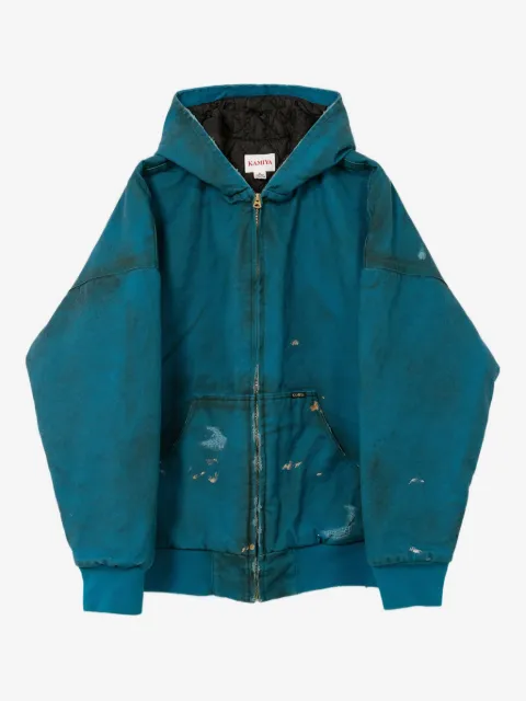 KAMIYA  Boro distressed zip-up jacket