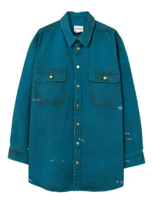 And Wander Multi Pocket Shirt | Blue | FARFETCH ZA
