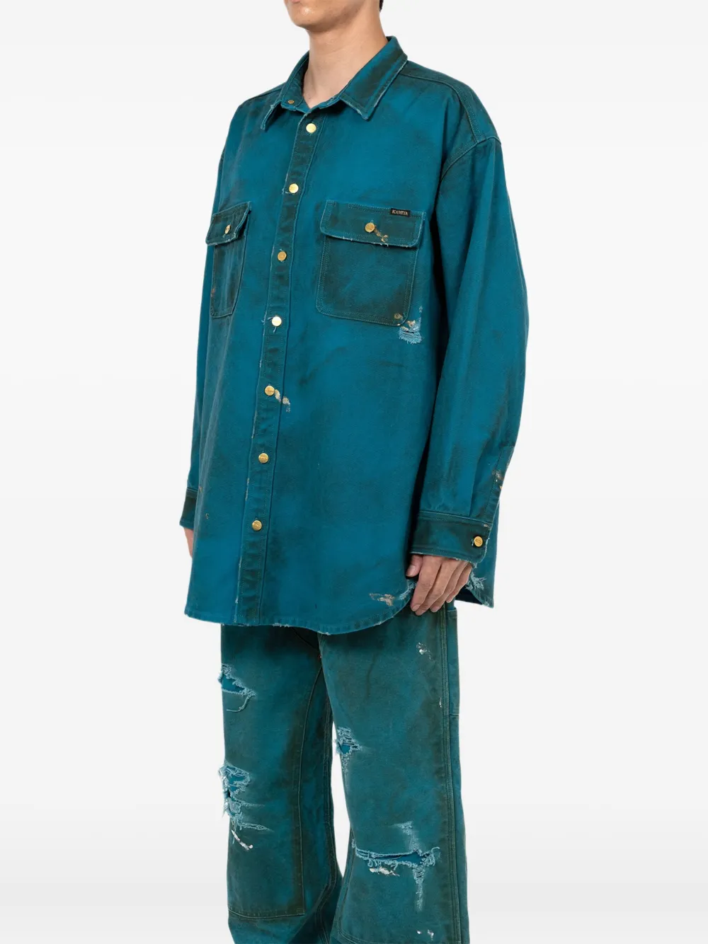Distressed Pocket Shirt