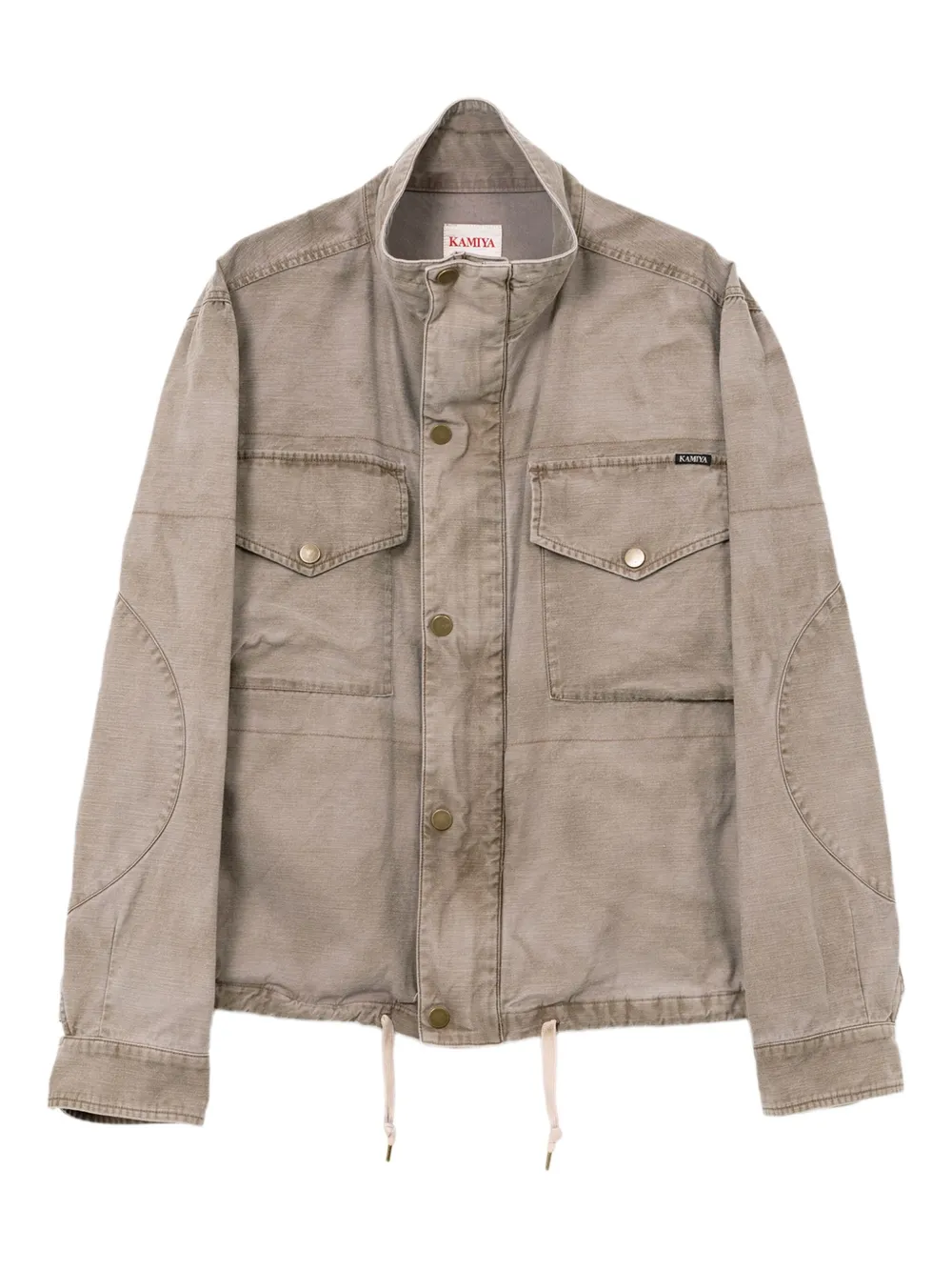 KAMIYA  flap-pocket denim jacket | Grey | Image 1