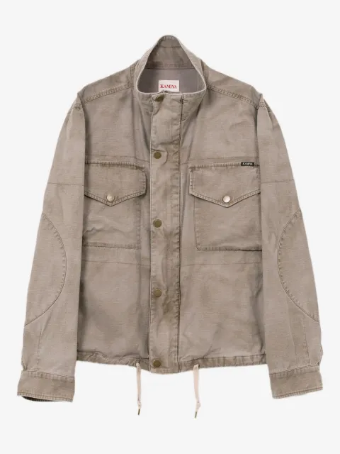 KAMIYA  veste en jean à poches à rabat