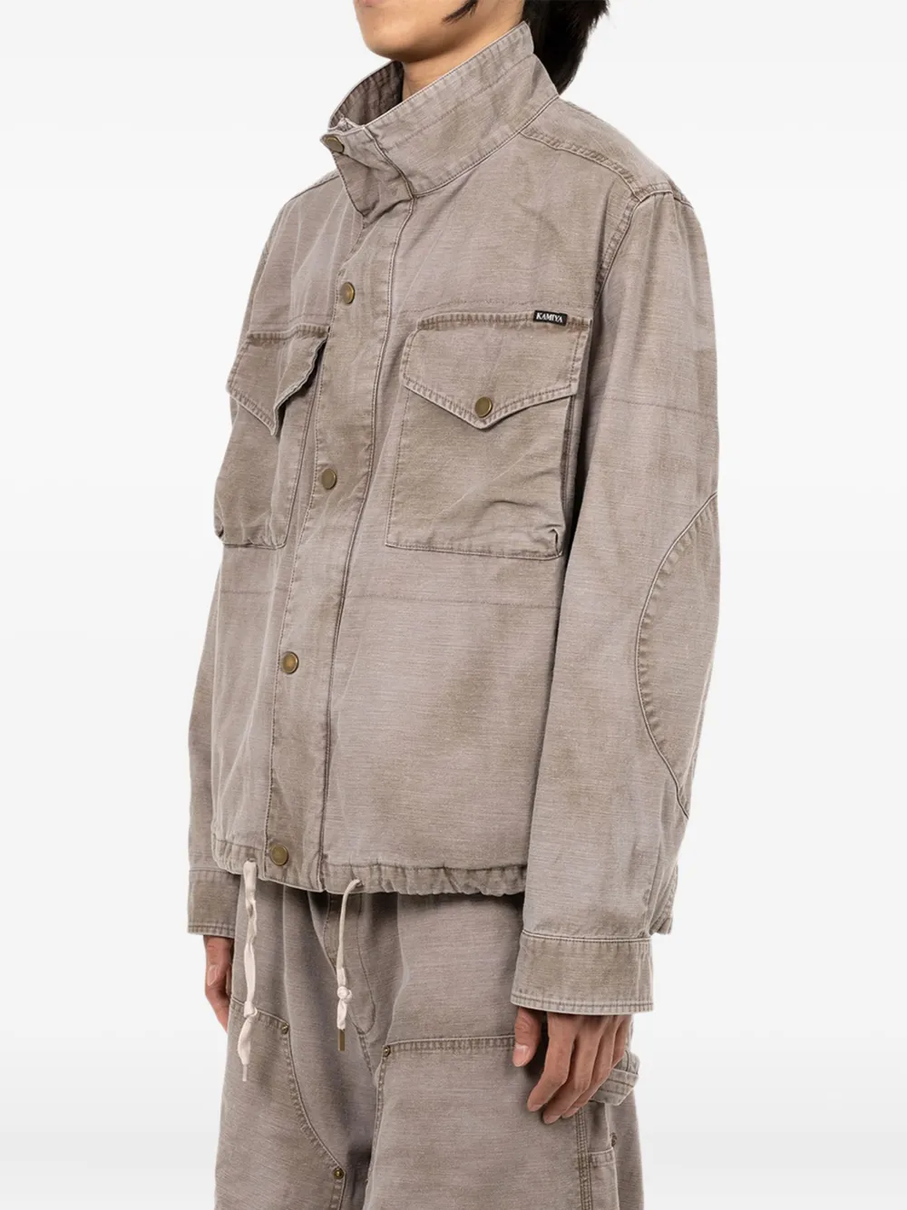  Kamiya Flap-pocket Denim Jacket - Grey 
