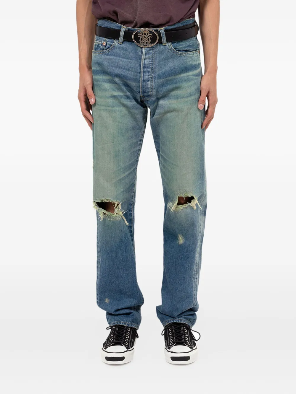 KAMIYA Straight jeans - Blauw