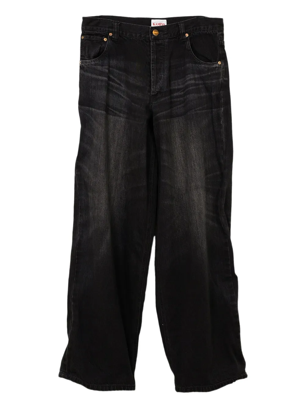 KAMIYA  jean à coupe ample | noir | Image 1