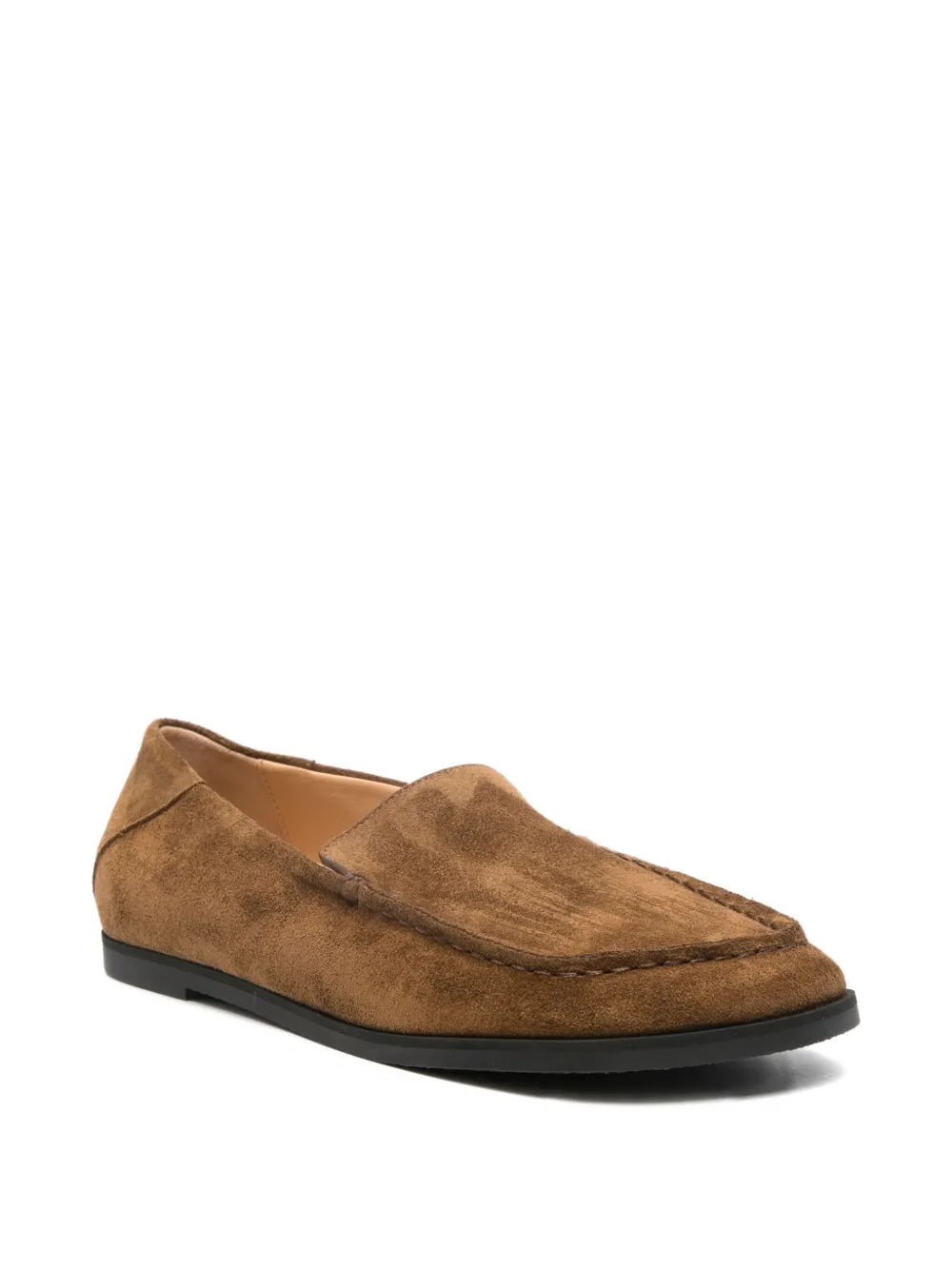 Dear Frances Drew suede loafers Brown