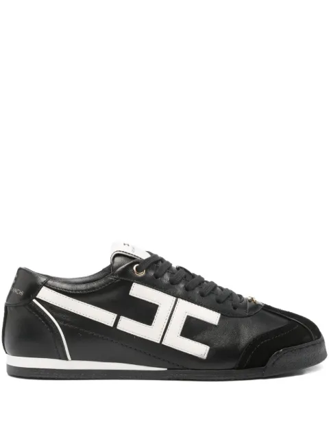 Elisabetta Franchi logo-detail leather sneakers