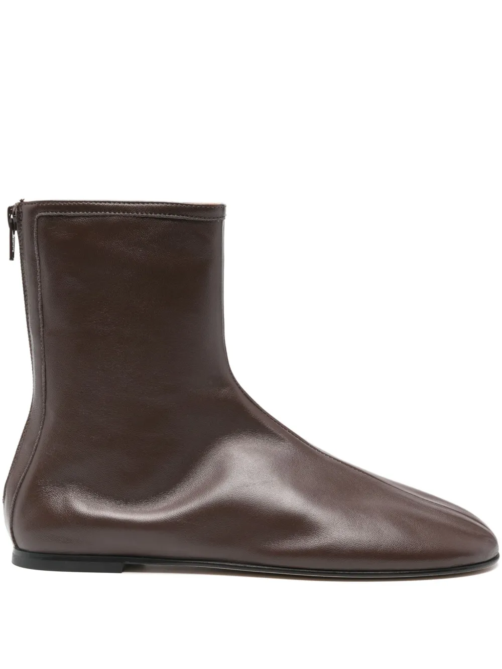 Dear Frances Balla leather zipped ankle boots Bruin