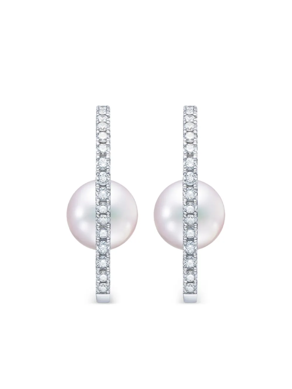 TASAKI 18K white gold Chants signature akoya pearl and diamonds TASAKI 18K white gold Chants signature akoya pearl and diamonds