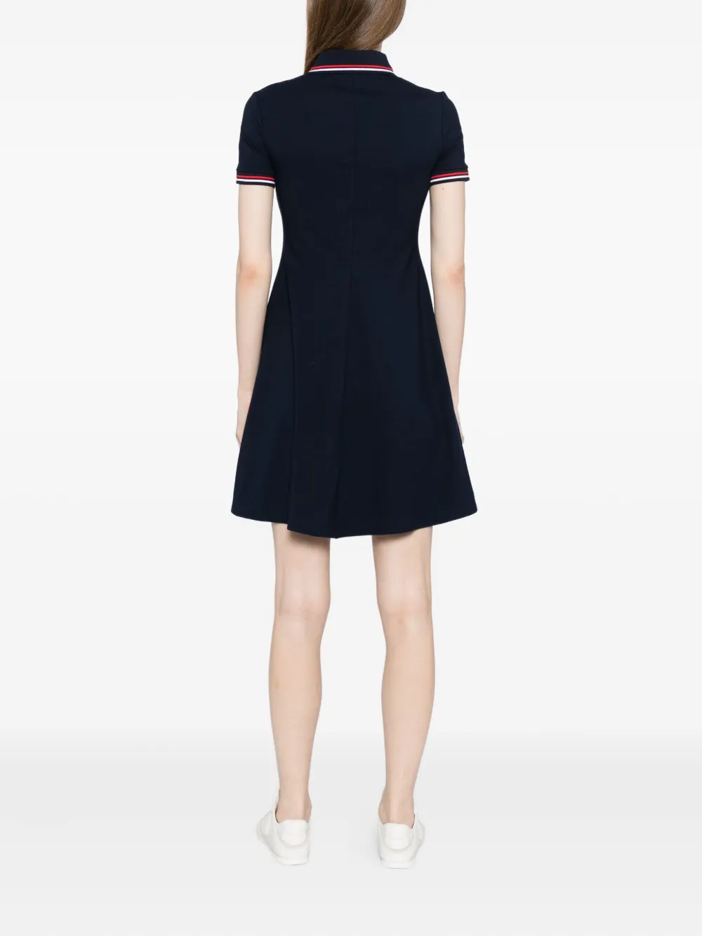 Lacoste Polo-collar Dress In Blue