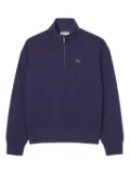 Lacoste logo-patch half-zip sweatshirt - Purple