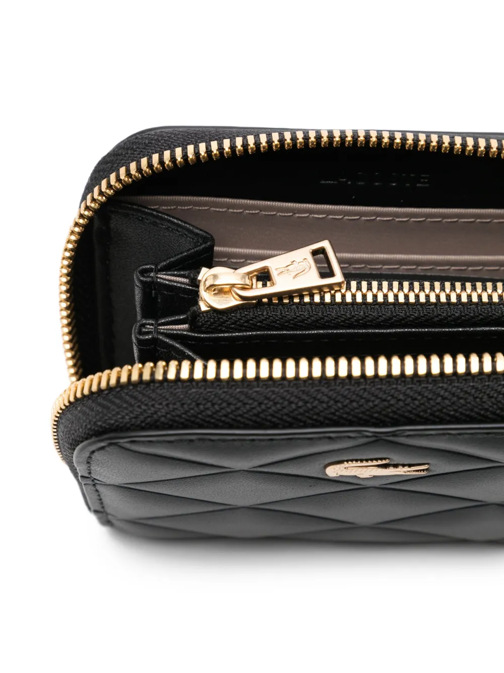 Lacoste Portemonnee met rits Zwart