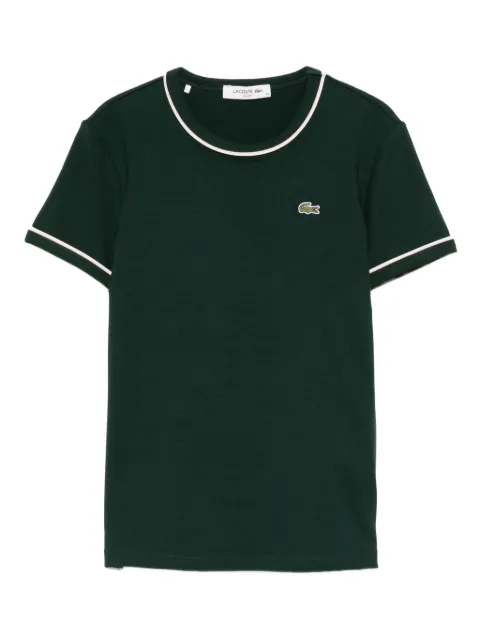Lacoste playera con ribete en contraste