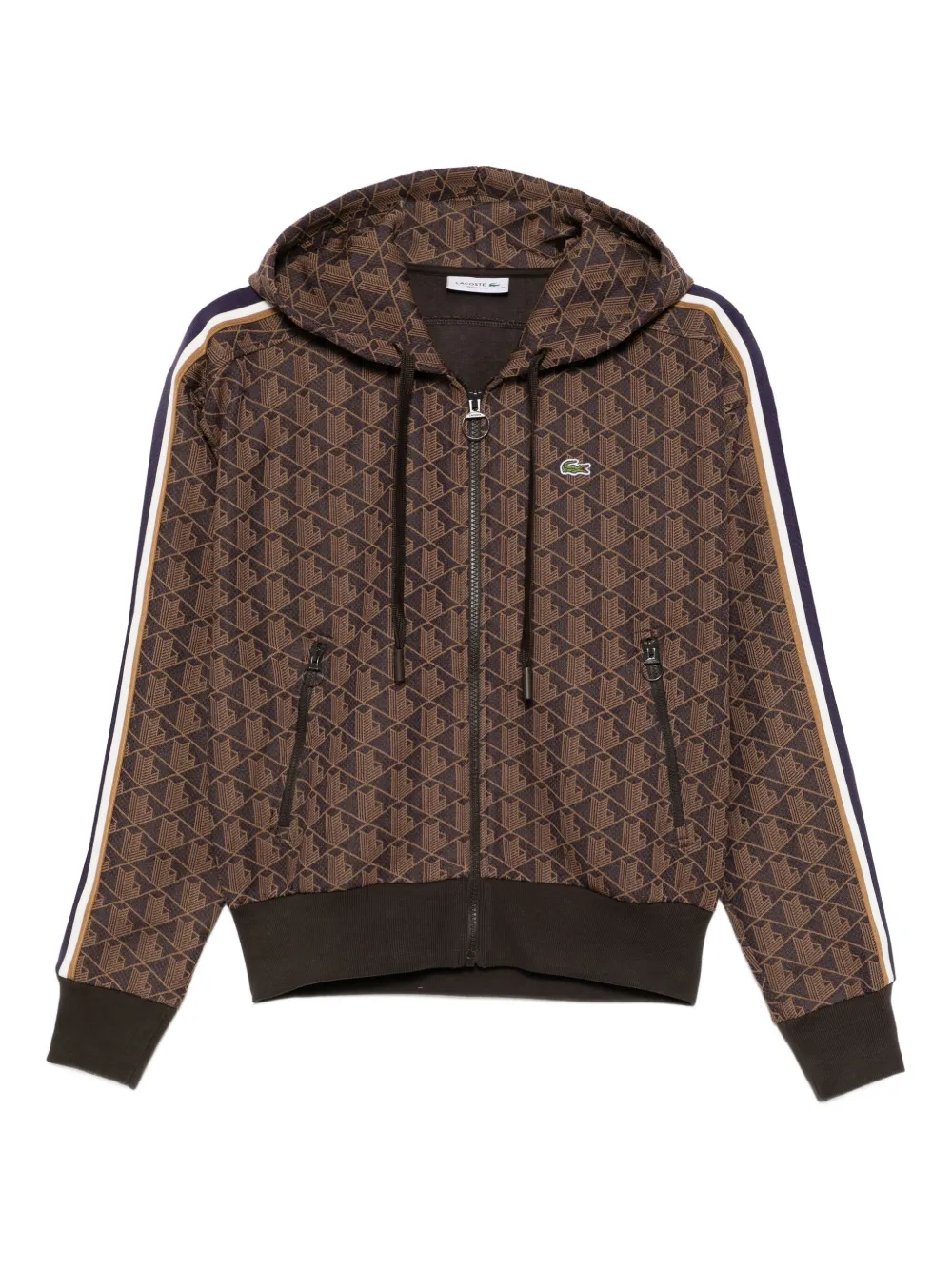 Lacoste モノグラム ジャケット - ブラウン Lacoste モノグラム ジャケット - ブラウン