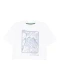 Lacoste graphic-embroidered T-shirt - White