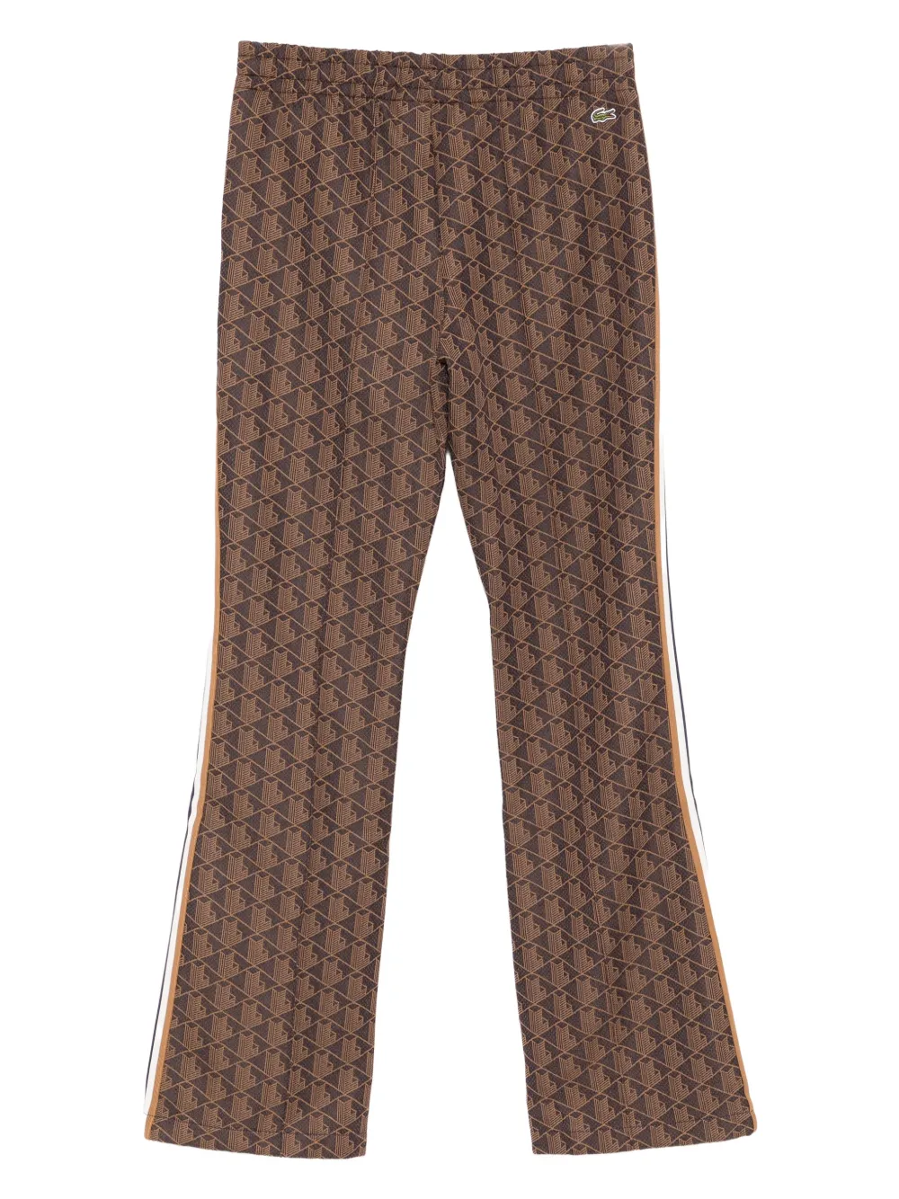 Lacoste Broek met monogram - Bruin