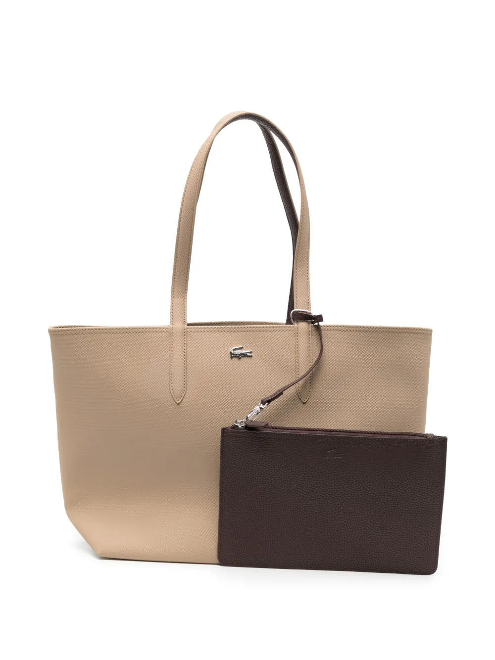 Lacoste Anna omkeerbare shopper Beige