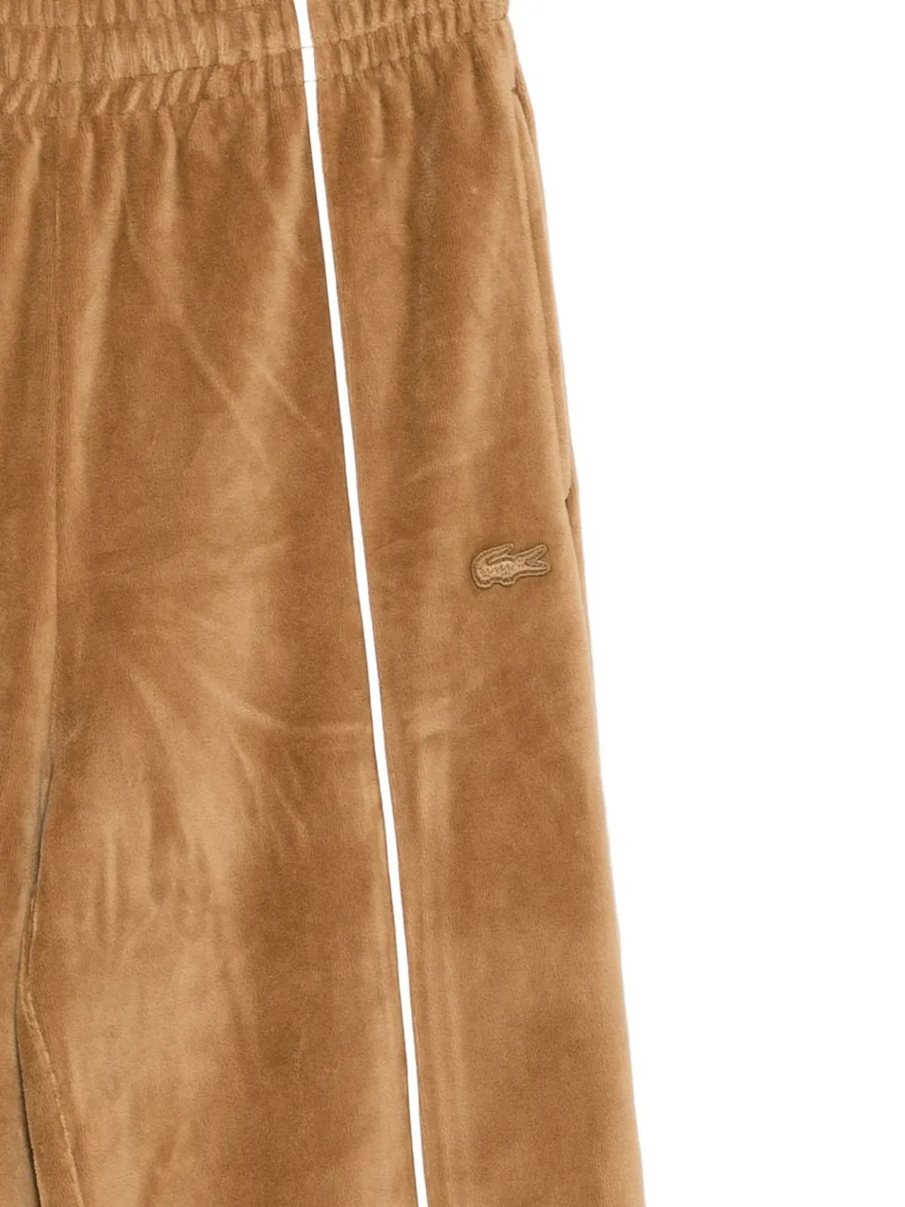 Lacoste Broek met geborduurd logo Bruin