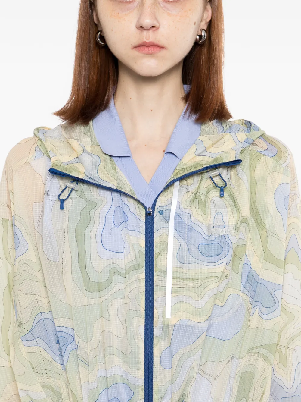 Lacoste Jas met logoprint Groen